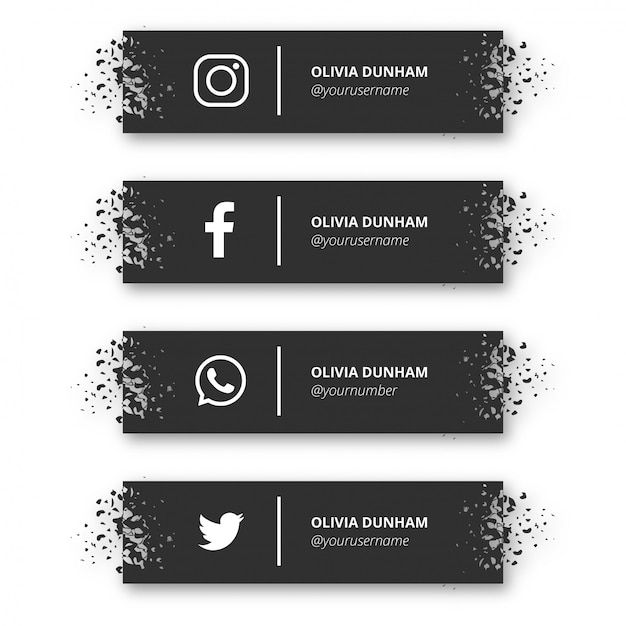 Contact, facebook, whatsapp, instagram icons